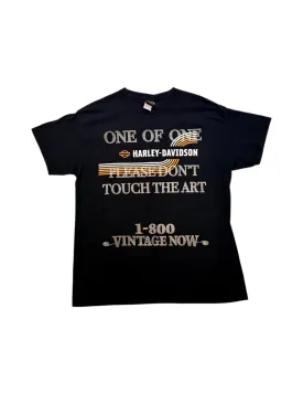1-800 Vintage Now Harley Davidson Men's Black Tee Size L