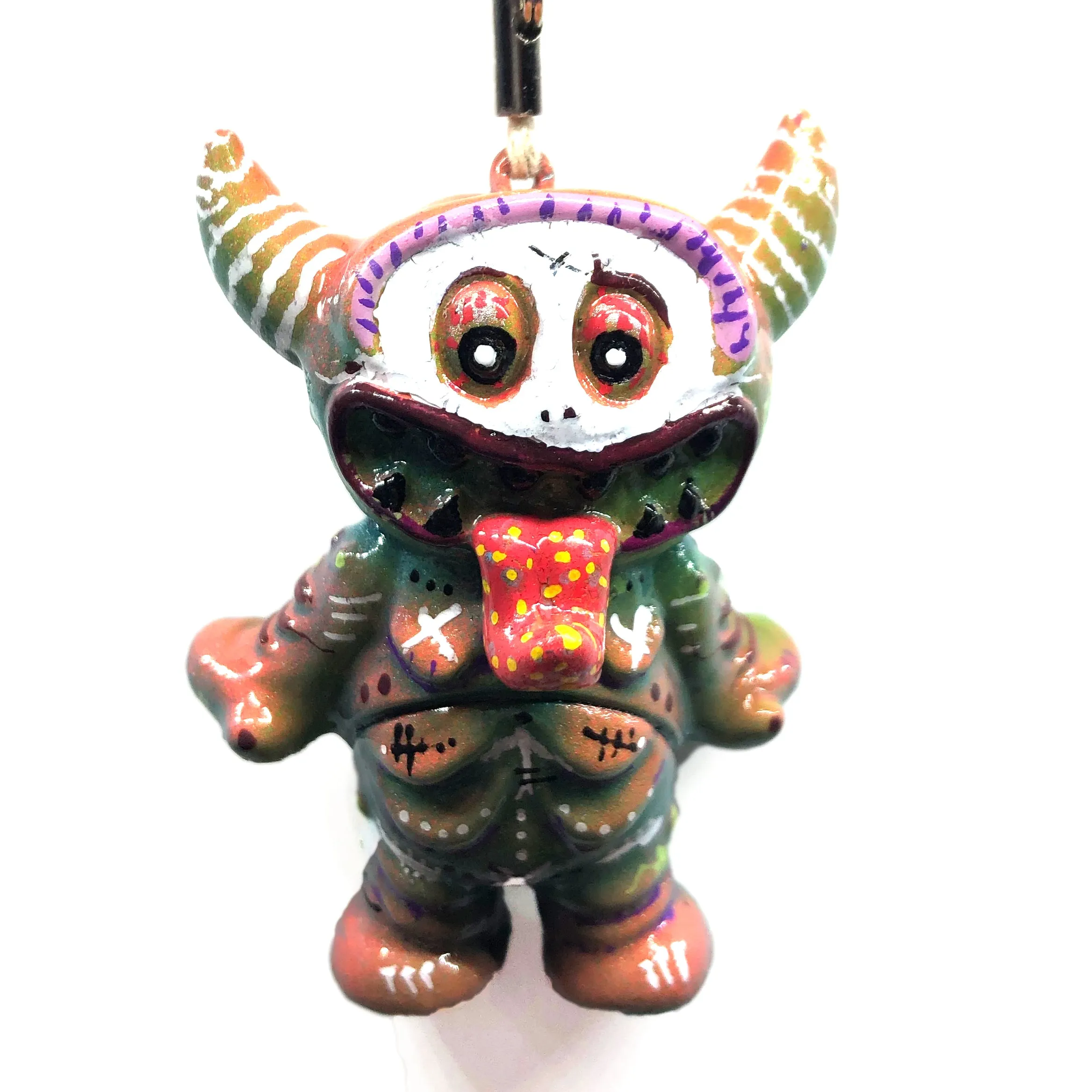 AEQEA Bacteria Custom Beckos Sofubi Pendant Vinyl Artist Gacha Kaijuwelry Necklace