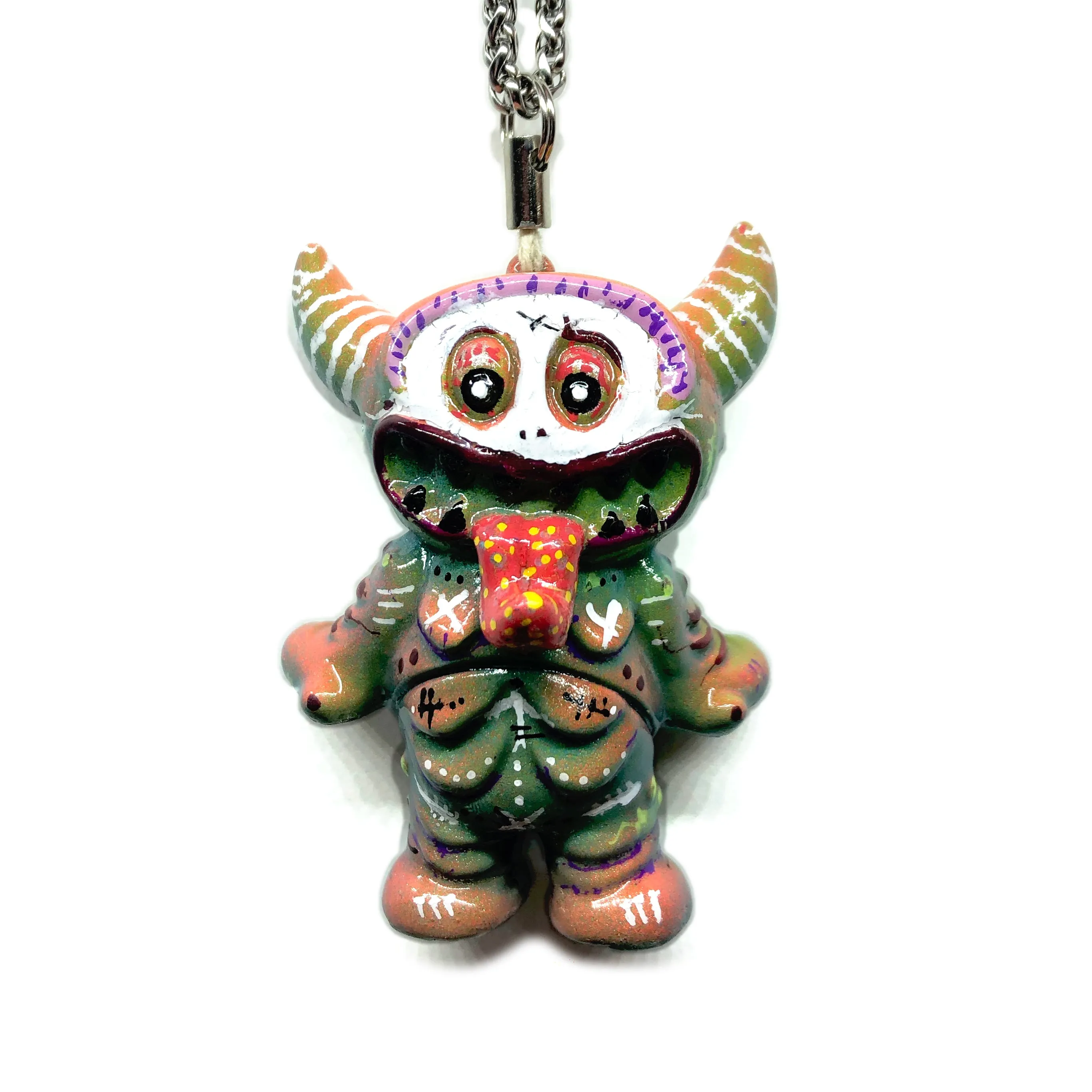 AEQEA Bacteria Custom Beckos Sofubi Pendant Vinyl Artist Gacha Kaijuwelry Necklace