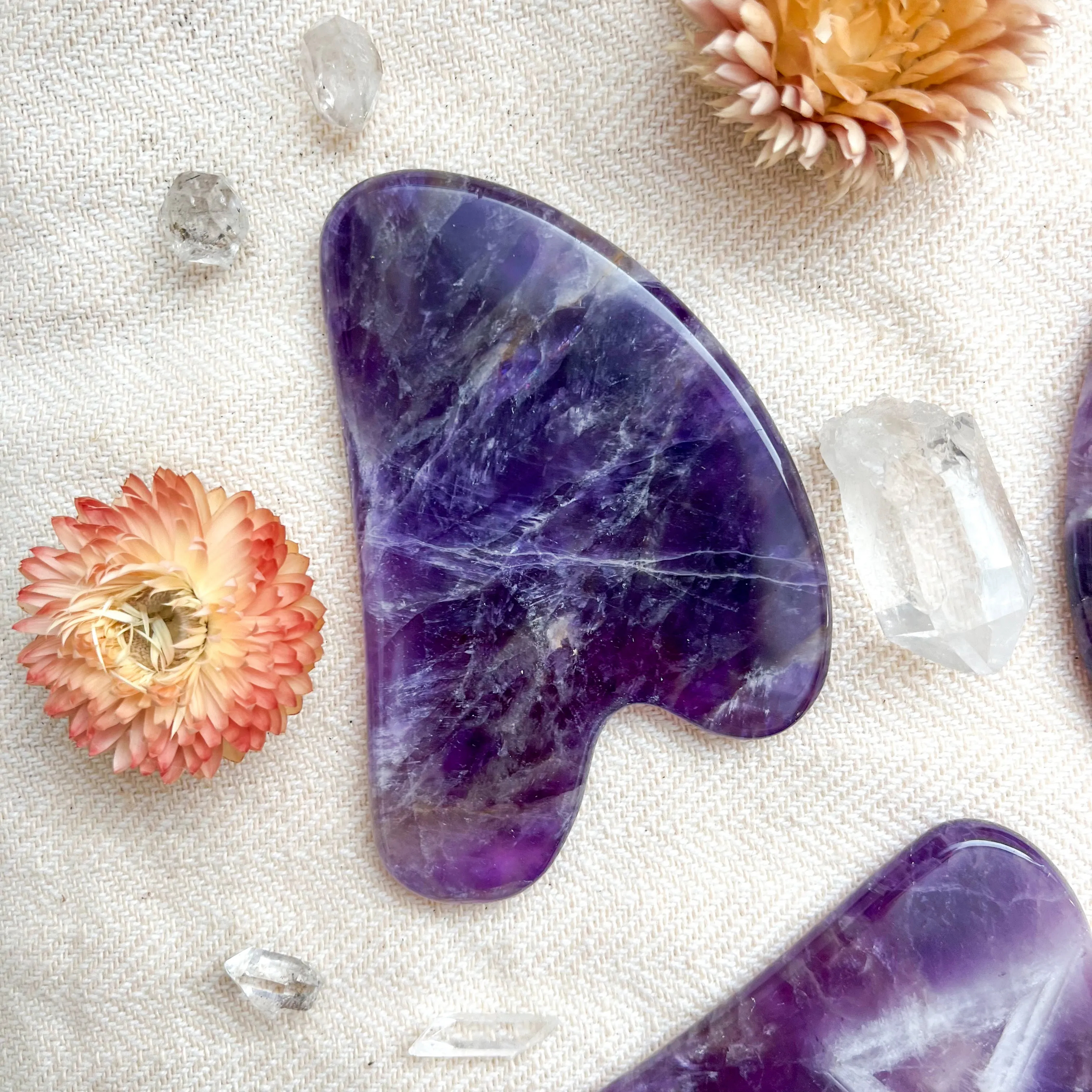 Amethyst Gua Sha Facial Massage Tool