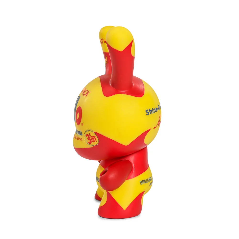 Andy Warhol 8" Masterpiece Vinyl Yellow Brillo Box Dunny - Limited Edition of 300