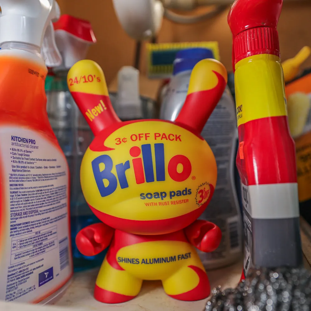 Andy Warhol 8" Masterpiece Vinyl Yellow Brillo Box Dunny - Limited Edition of 300