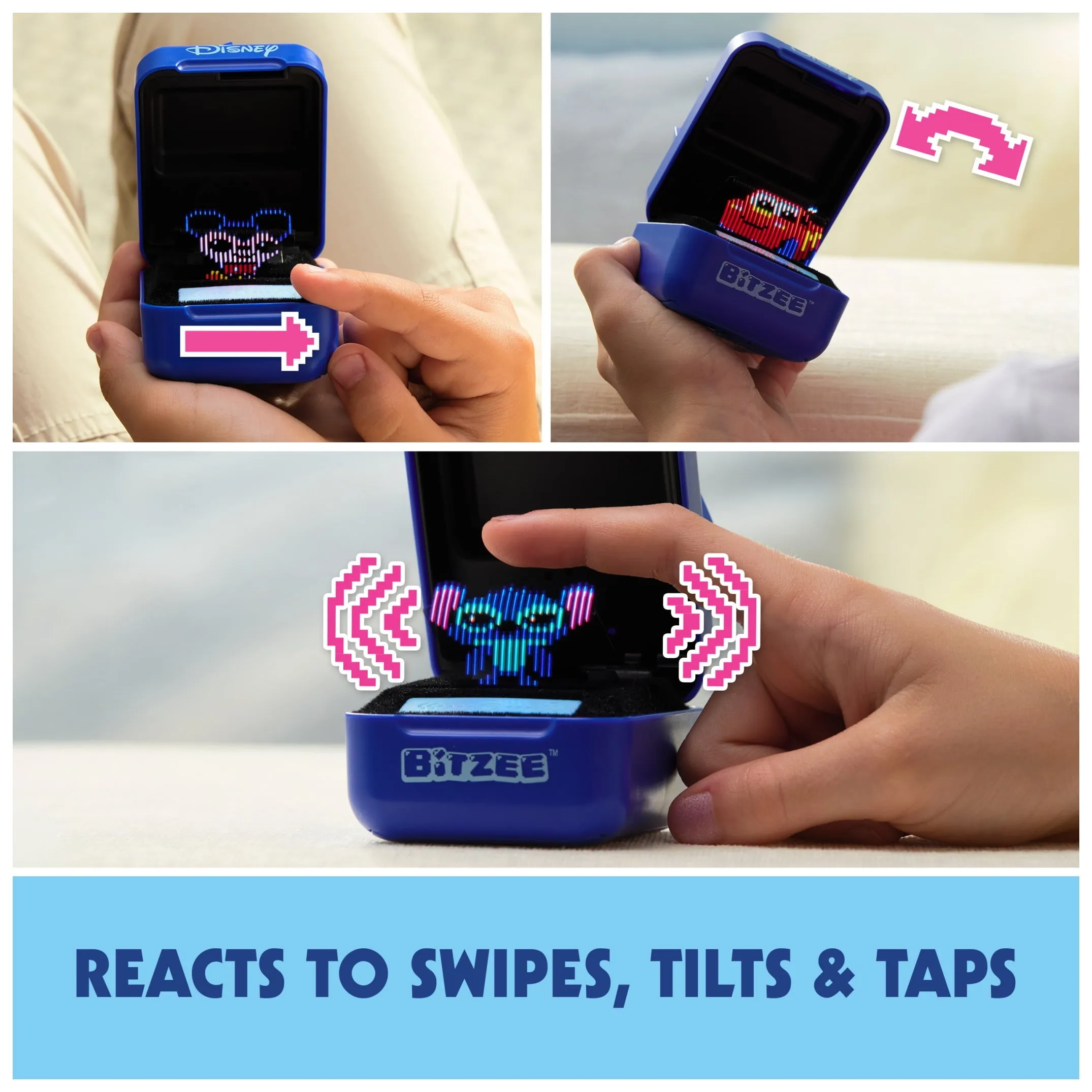 Bitzee, Disney Interactive Toy with 30 Digital Characters, Reacts to Swipes, Tilts & Taps