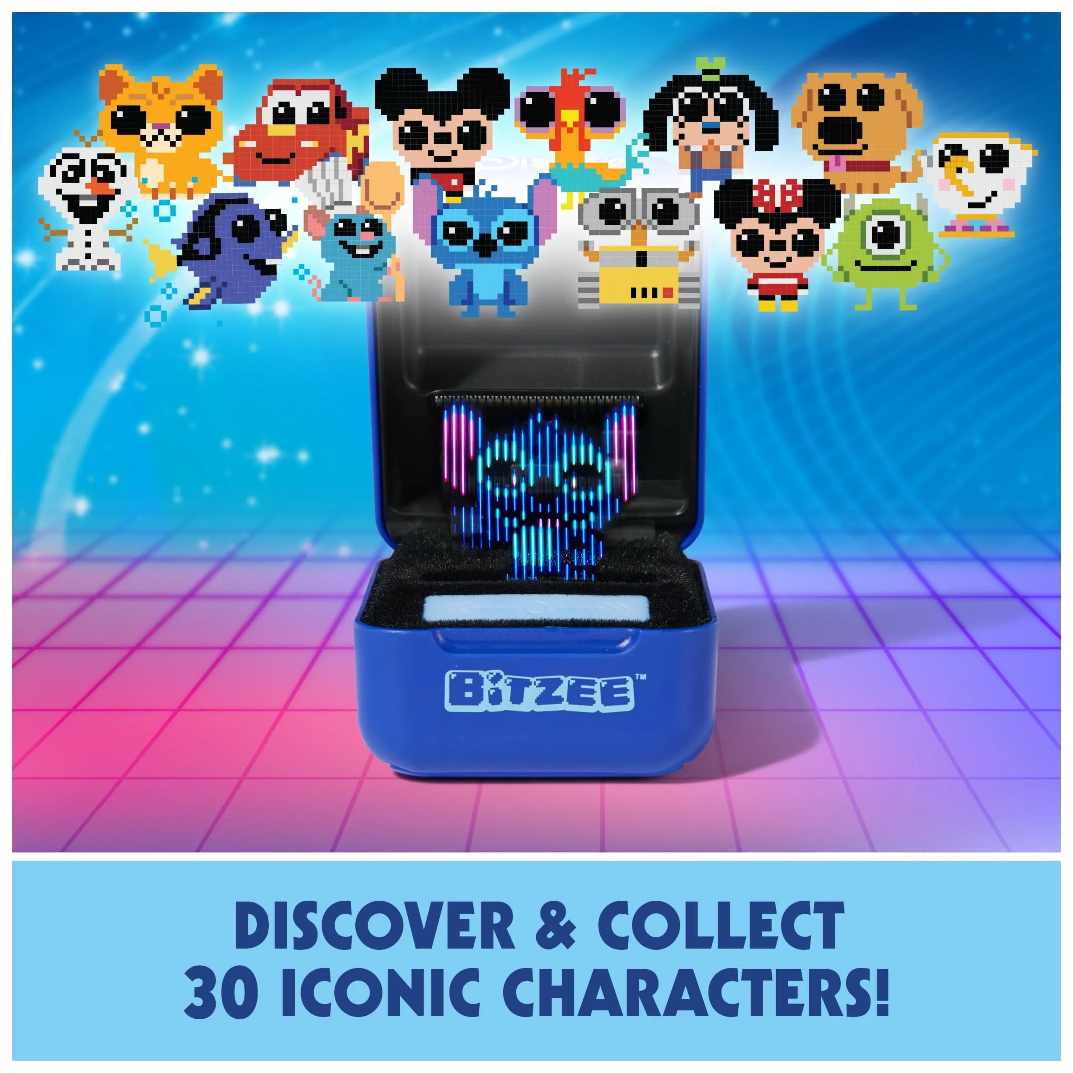 Bitzee, Disney Interactive Toy with 30 Digital Characters, Reacts to Swipes, Tilts & Taps