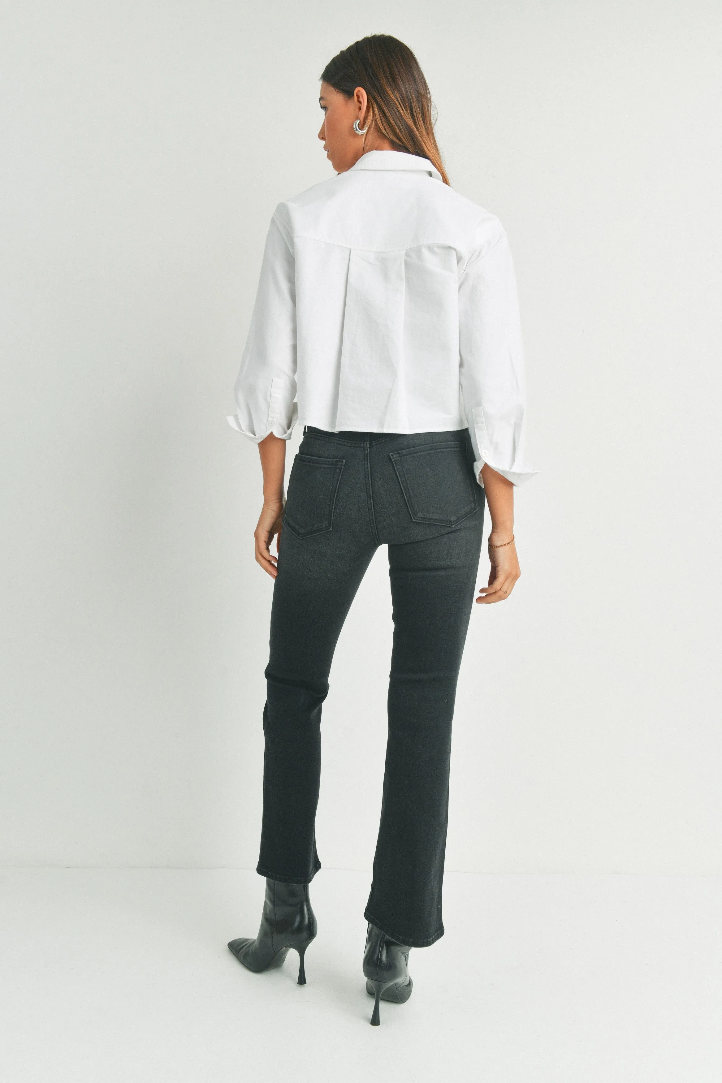 Black Petite Boot Cut Jean