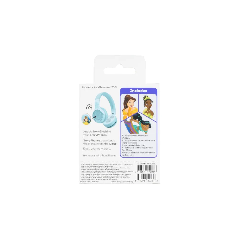 BUDDYPHONES StoryShield Pre-linked Shield with Magical Tales from Disney Collection - To be Used with BuddyPhones StoryPhones - Beauty and the Beast - Multi-color