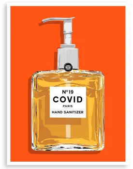 Covid No 19 Orange Archival Print by Denial- Daniel Bombardier