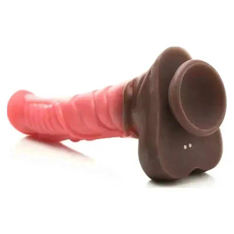 Deluxe Centaur Thrusting & Vibrating Silicone Dildo
