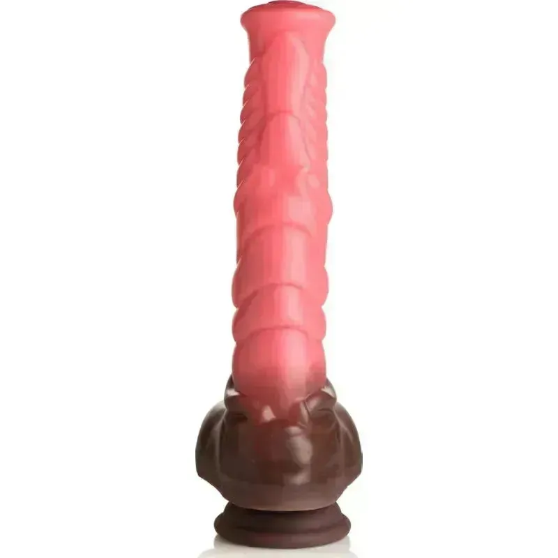 Deluxe Centaur Thrusting & Vibrating Silicone Dildo
