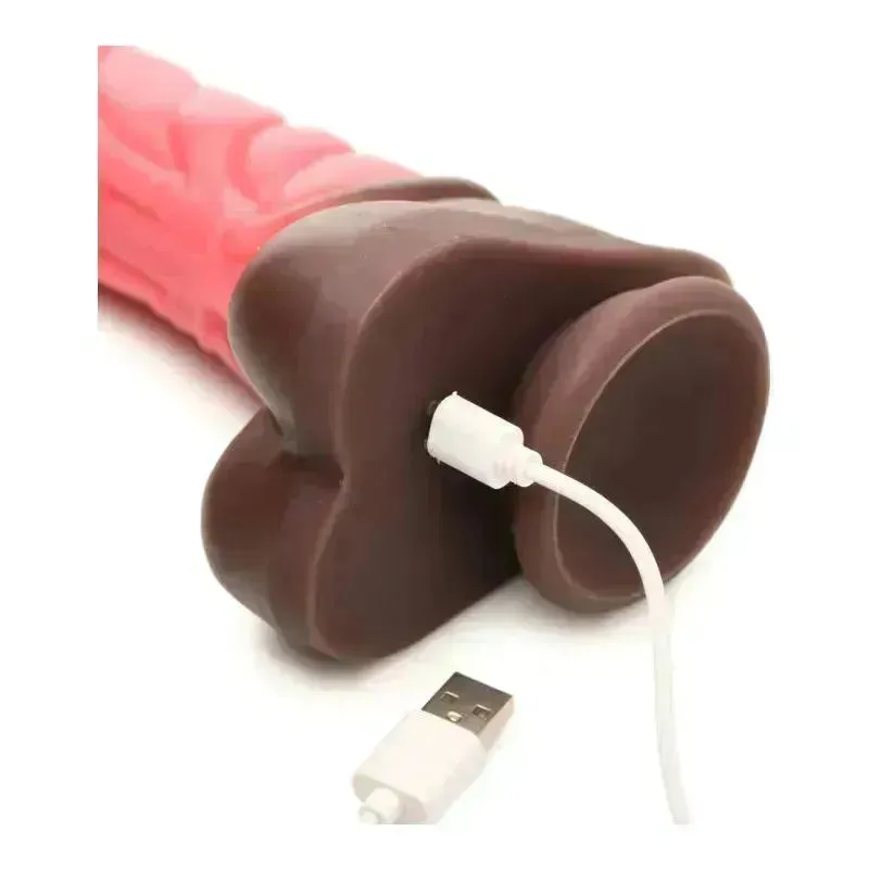 Deluxe Centaur Thrusting & Vibrating Silicone Dildo