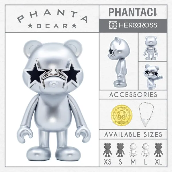 Herocross - PHANTA BEAR(SILVER) 范特熊 (PHB#005B L 400% / PHB#005C M 200%)