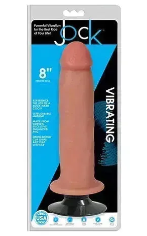 JOCK 8" Vibrating Dong No Balls Vanilla