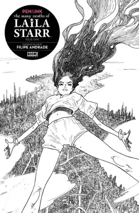 Many Deaths Of Laila Starr Pen & Ink #1 Cover B Uv Spot Variant
