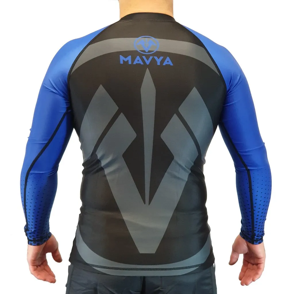 Mavya Legend Series Ranked Rash Guard - Blue