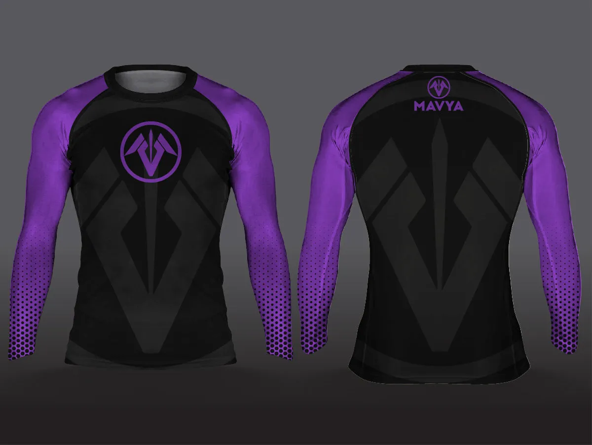 Mavya Legend Series Ranked Rash Guard - Purple