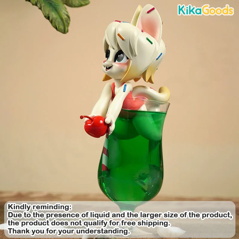Melon Soda Flavor Summer Maid Cat Limited Edition Figure