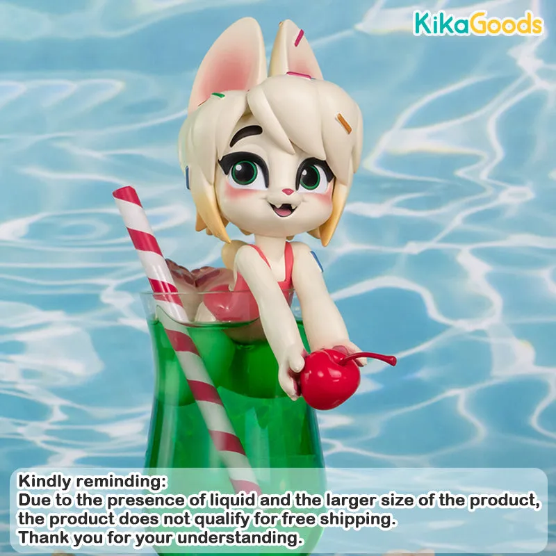 Melon Soda Flavor Summer Maid Cat Limited Edition Figure