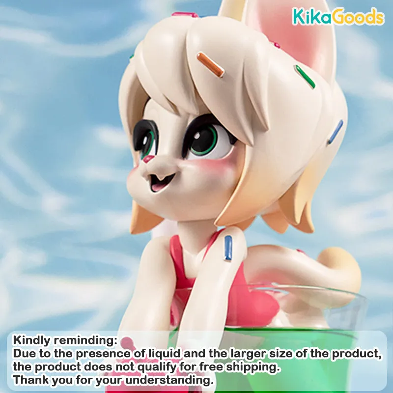 Melon Soda Flavor Summer Maid Cat Limited Edition Figure