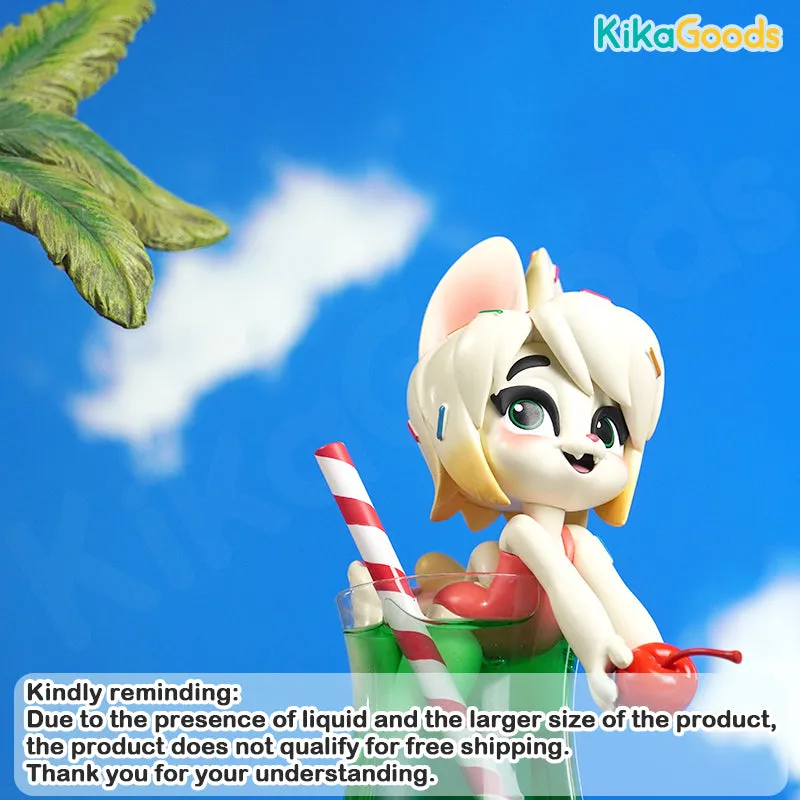 Melon Soda Flavor Summer Maid Cat Limited Edition Figure