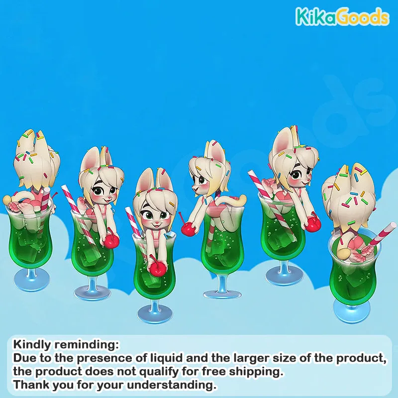 Melon Soda Flavor Summer Maid Cat Limited Edition Figure