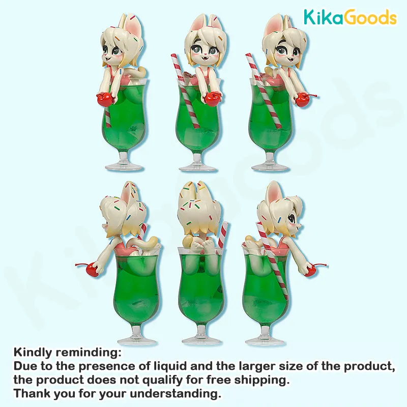 Melon Soda Flavor Summer Maid Cat Limited Edition Figure