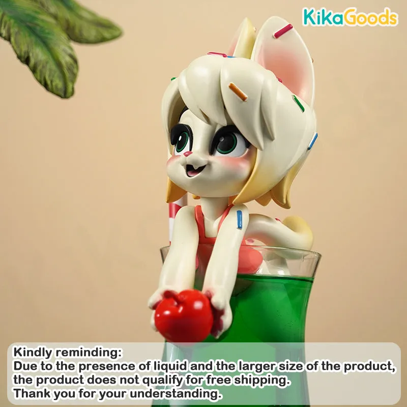 Melon Soda Flavor Summer Maid Cat Limited Edition Figure