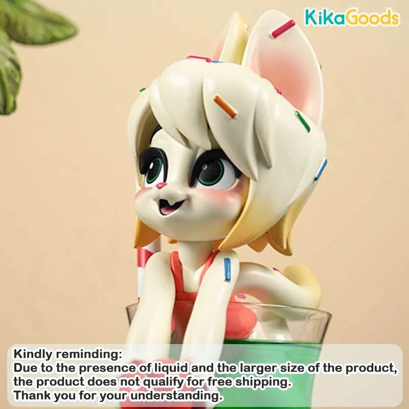 Melon Soda Flavor Summer Maid Cat Limited Edition Figure
