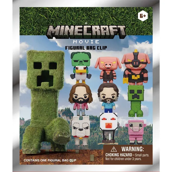 Minecraft The Movie: 3D Foam Bag Clips