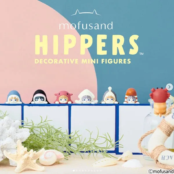 Mofusand Hippers Decorative Collectable Mini Cat Figurines Blind Box (1pc)