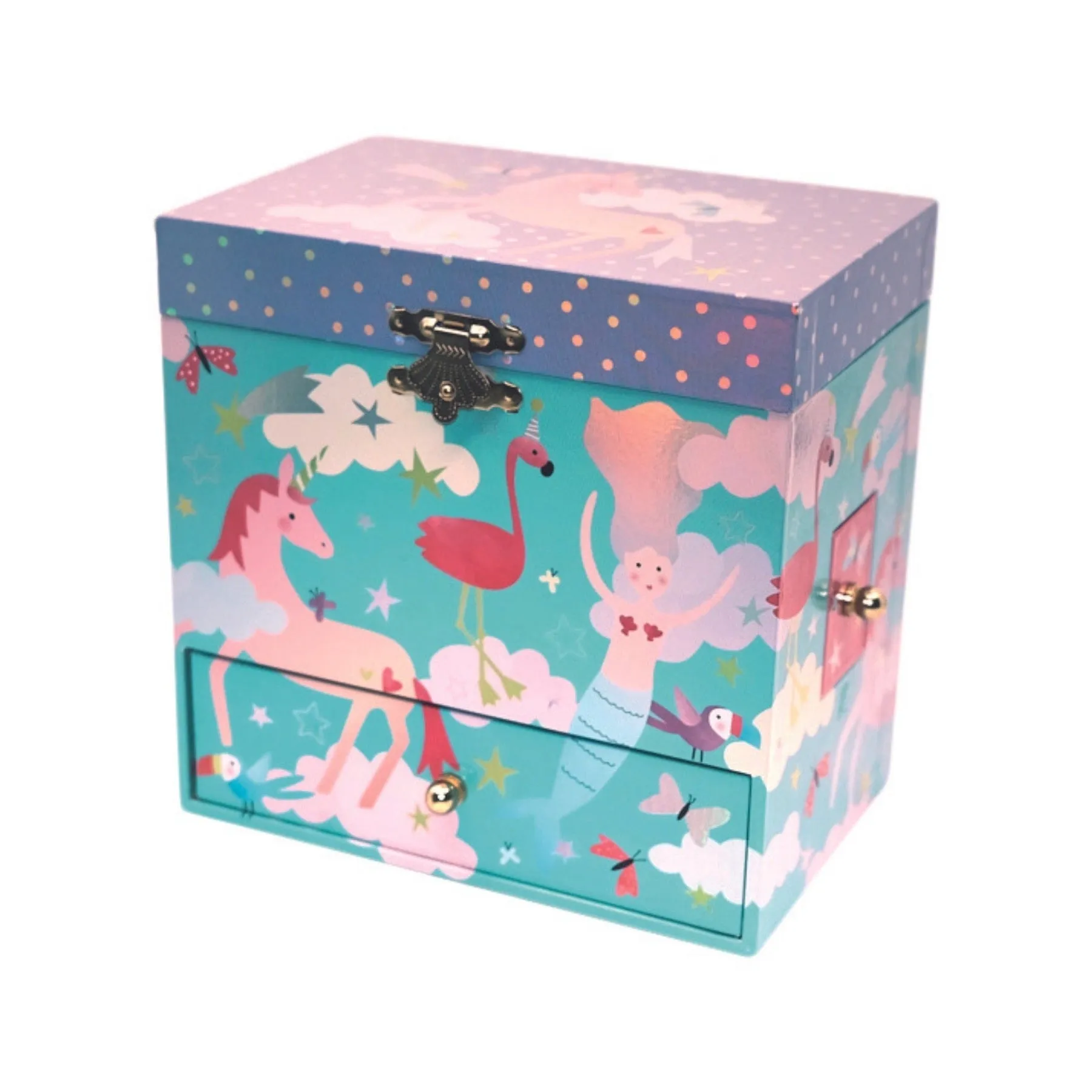 Musical Jewelry Box with 3 Drawers - Fantasy by Floss & Rock