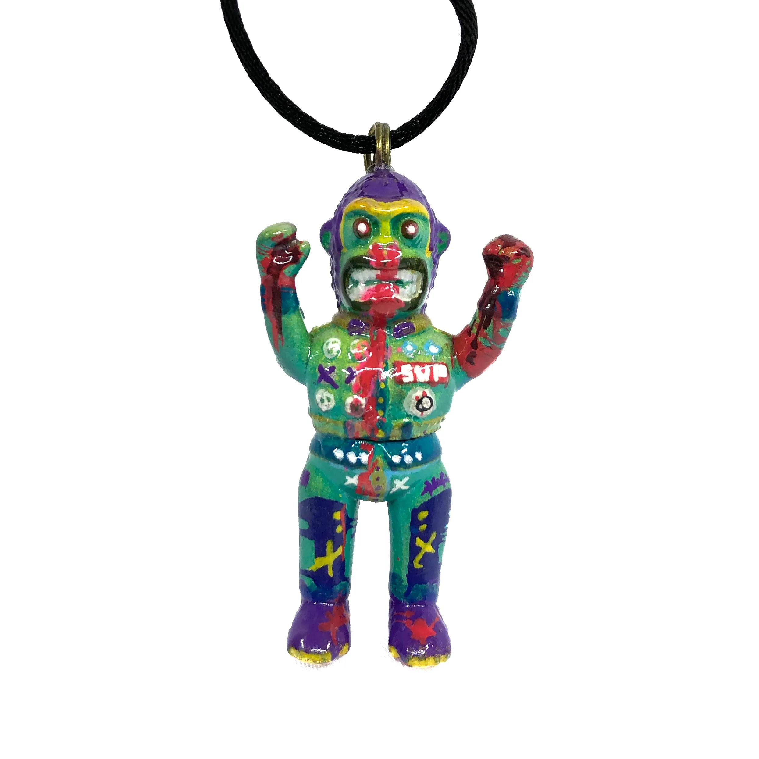 Neo Gorilla Iluilu X AEQEA Custom Kaijuwelry Pendant NeoSup Necklace Vinyl Artist Gacha Sofubi