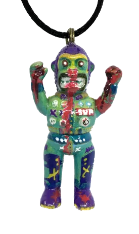 Neo Gorilla Iluilu X AEQEA Custom Kaijuwelry Pendant NeoSup Necklace Vinyl Artist Gacha Sofubi