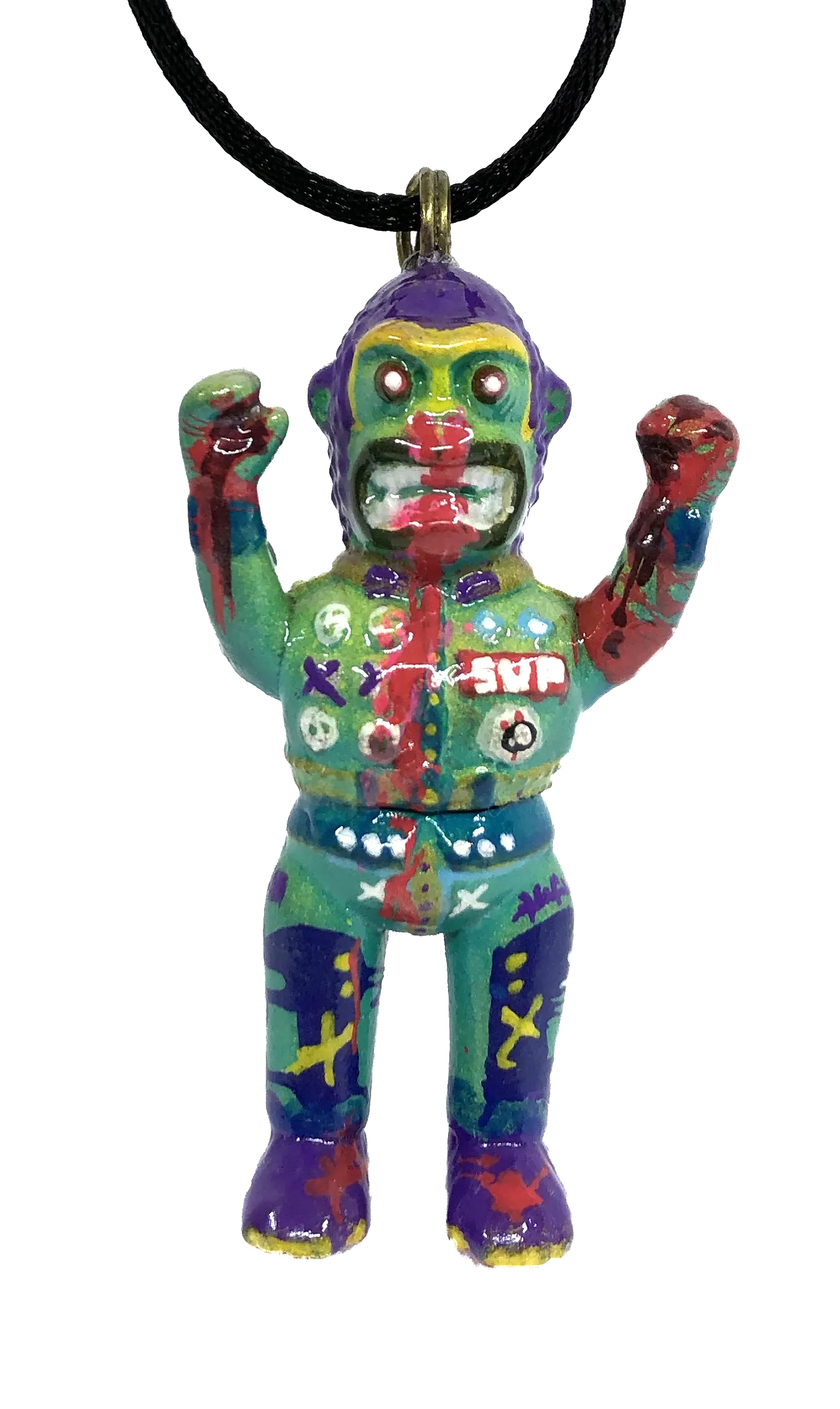 Neo Gorilla Iluilu X AEQEA Custom Kaijuwelry Pendant NeoSup Necklace Vinyl Artist Gacha Sofubi