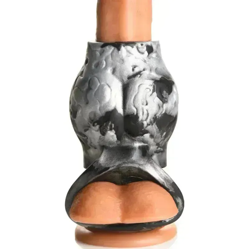 Night Prowler Silicone Penis Sleeve   Ball Stretcher
