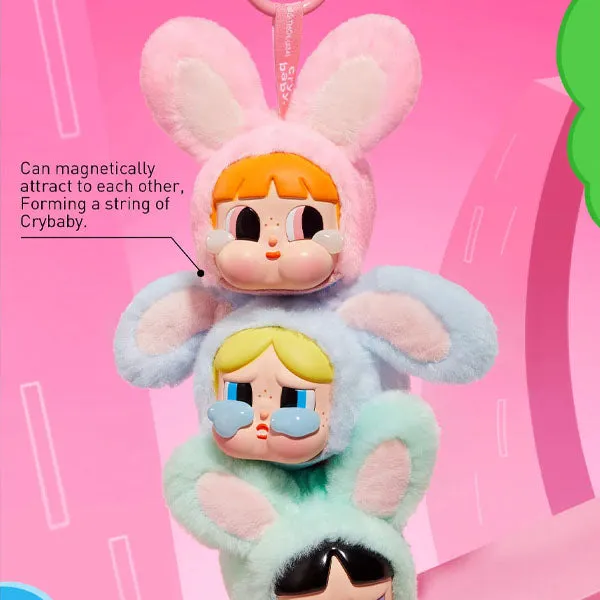 Pop Mart x Powerpuff Girls x CRYBABY: Vinyl Face Plush Bag Clip Blind Box (1pc)