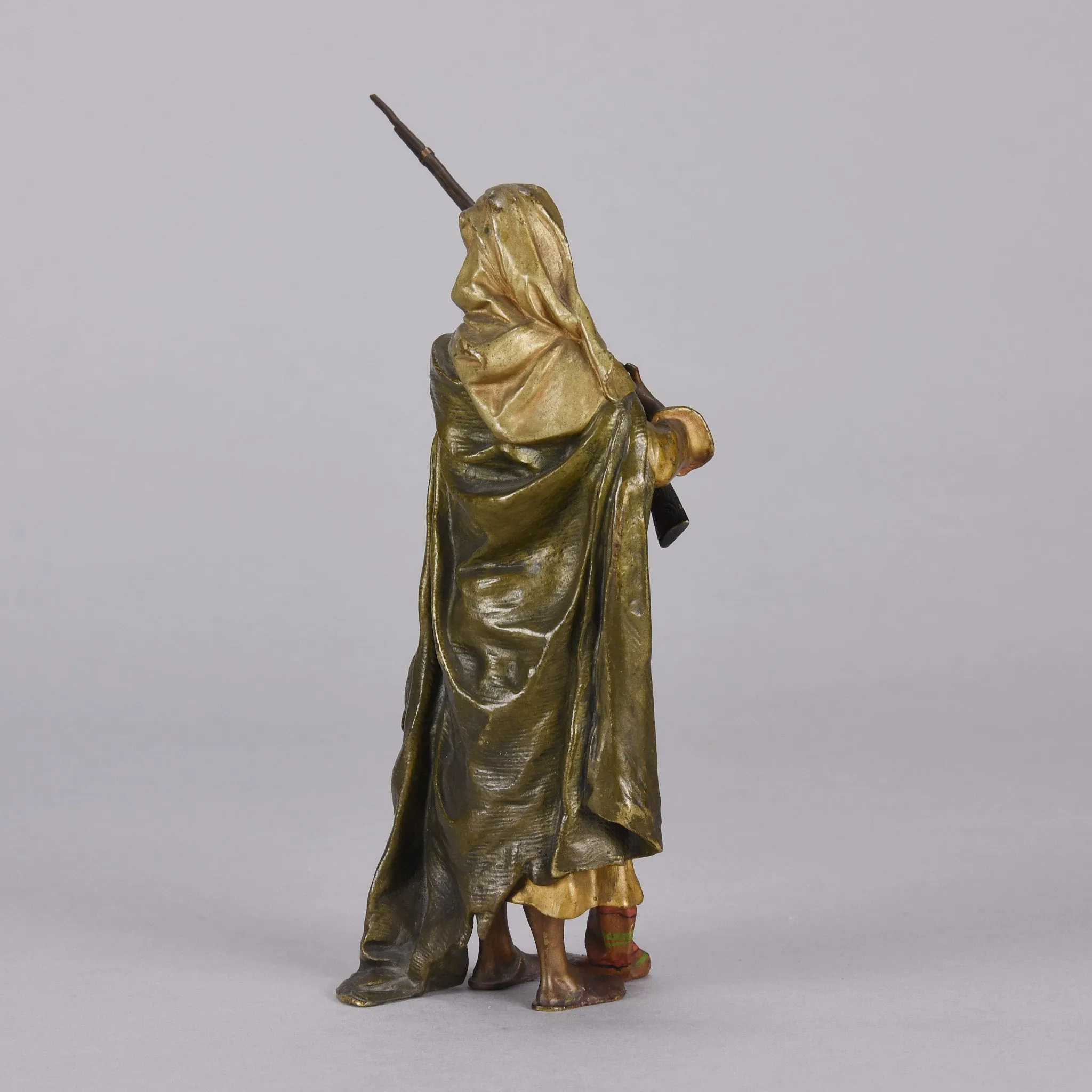"Arab Warrior with Rifle" by Franz Bergman