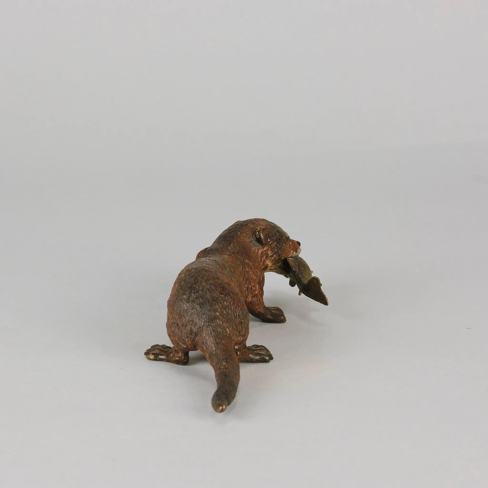 "Otter and Fish" by Franz Bergman