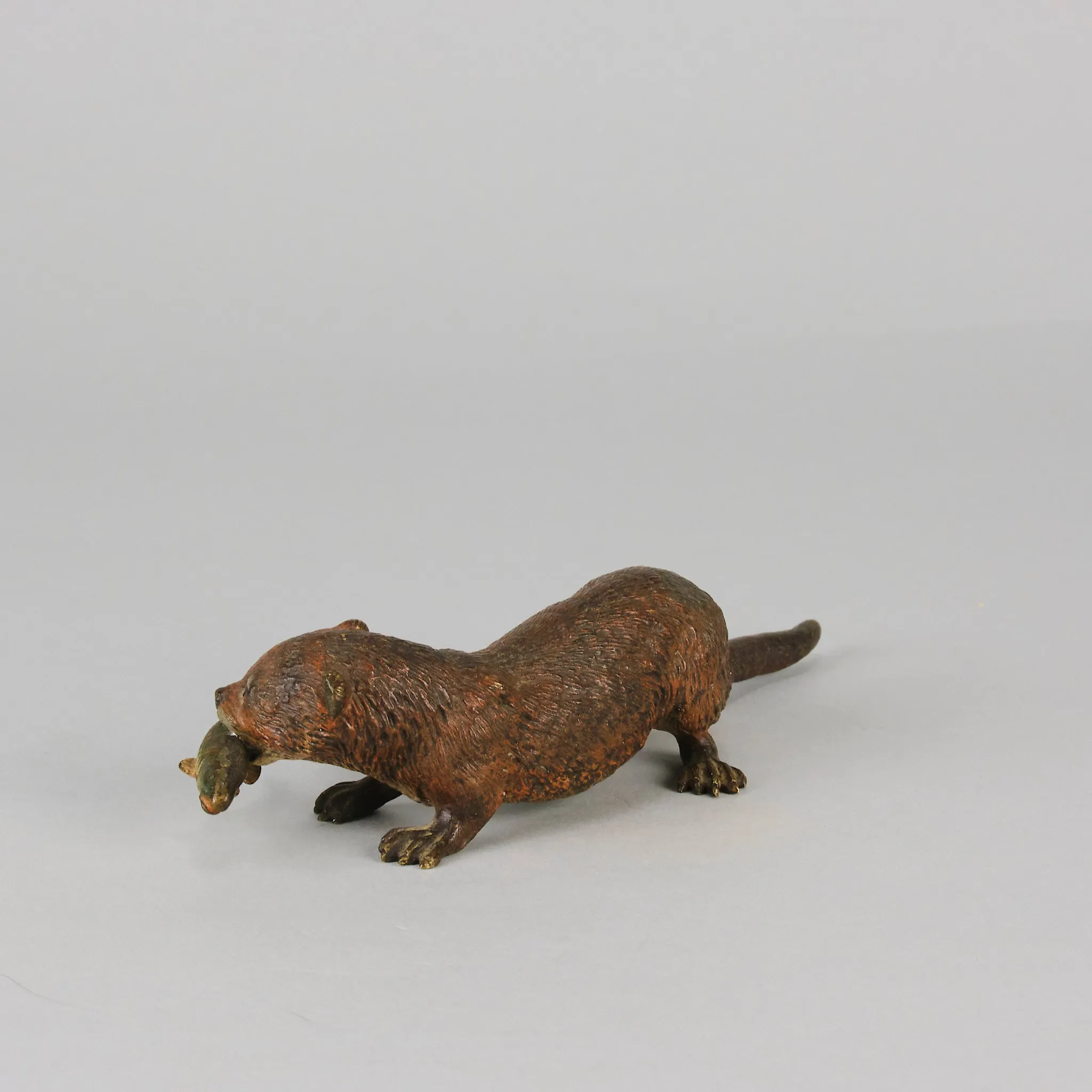 "Otter and Fish" by Franz Bergman