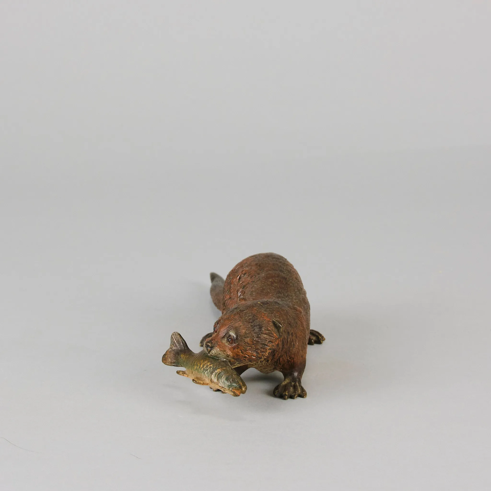 "Otter and Fish" by Franz Bergman