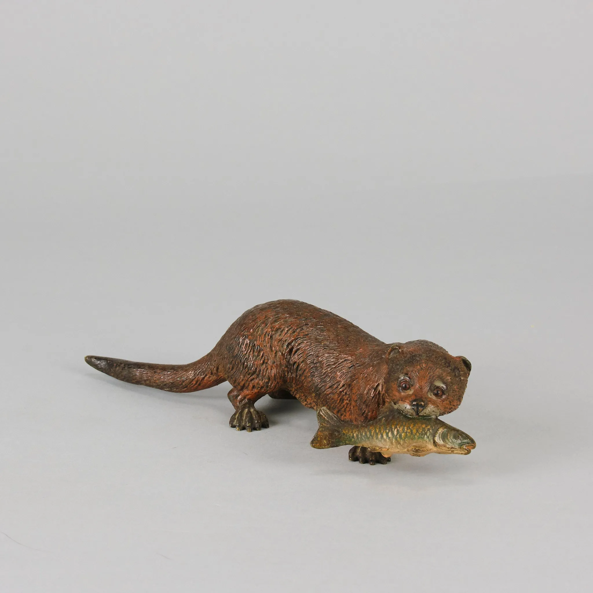 "Otter and Fish" by Franz Bergman