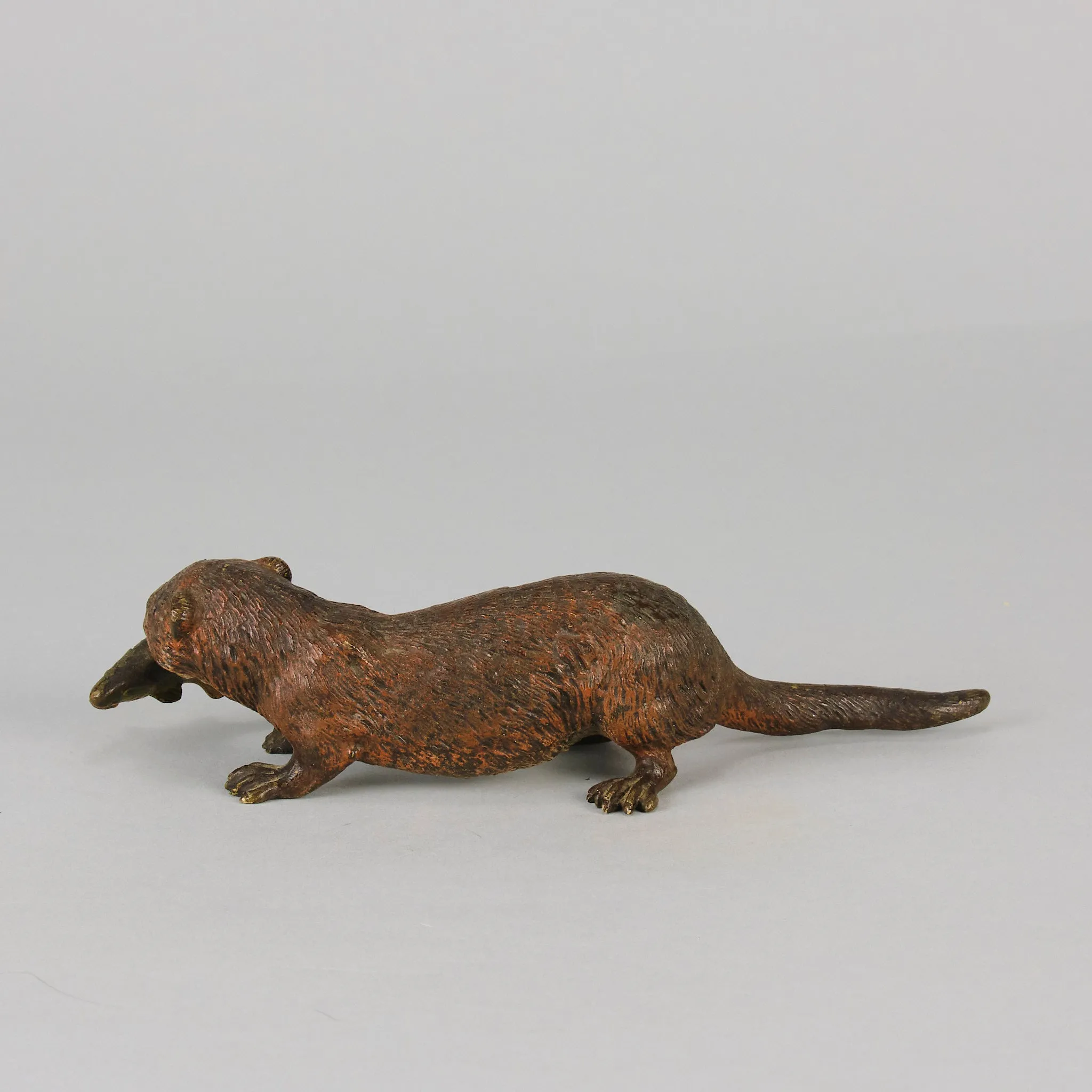 "Otter and Fish" by Franz Bergman
