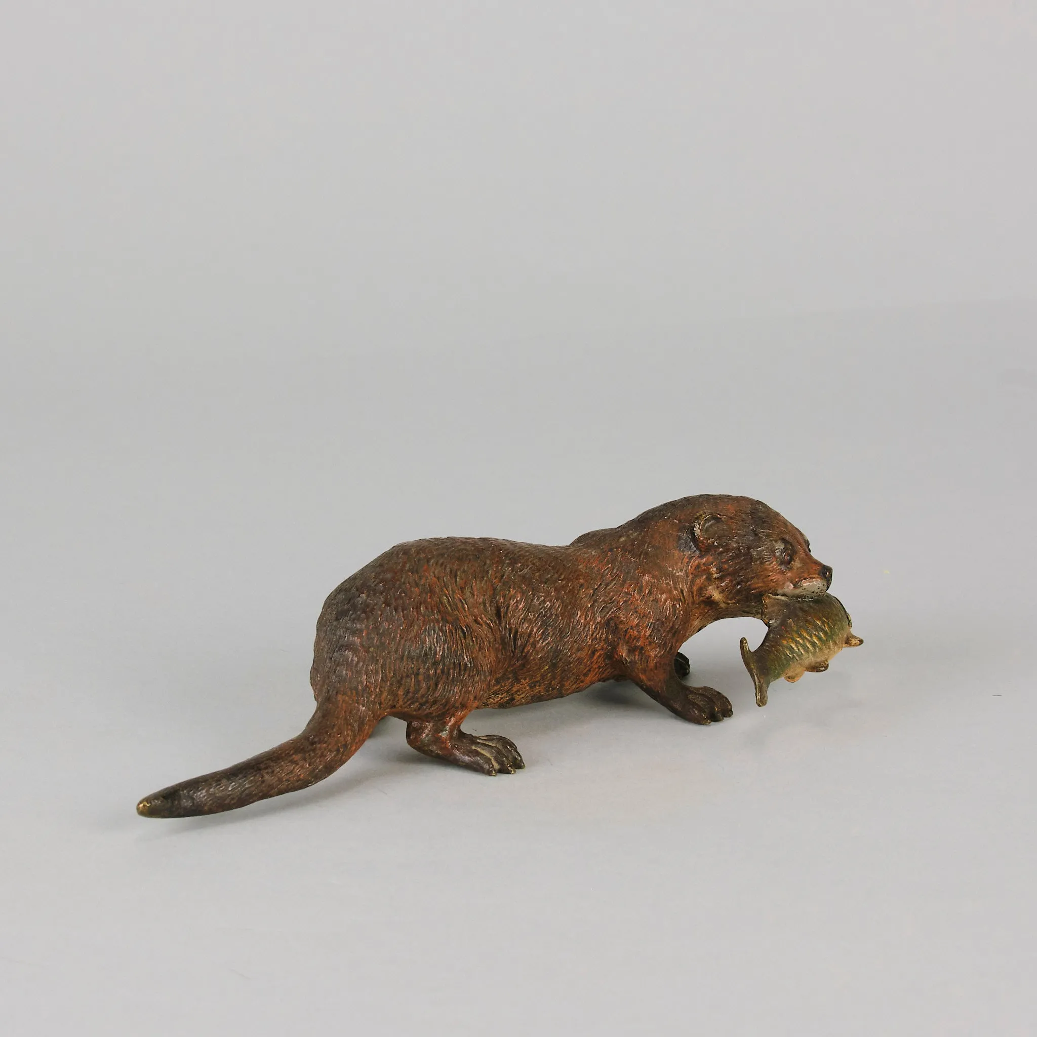 "Otter and Fish" by Franz Bergman