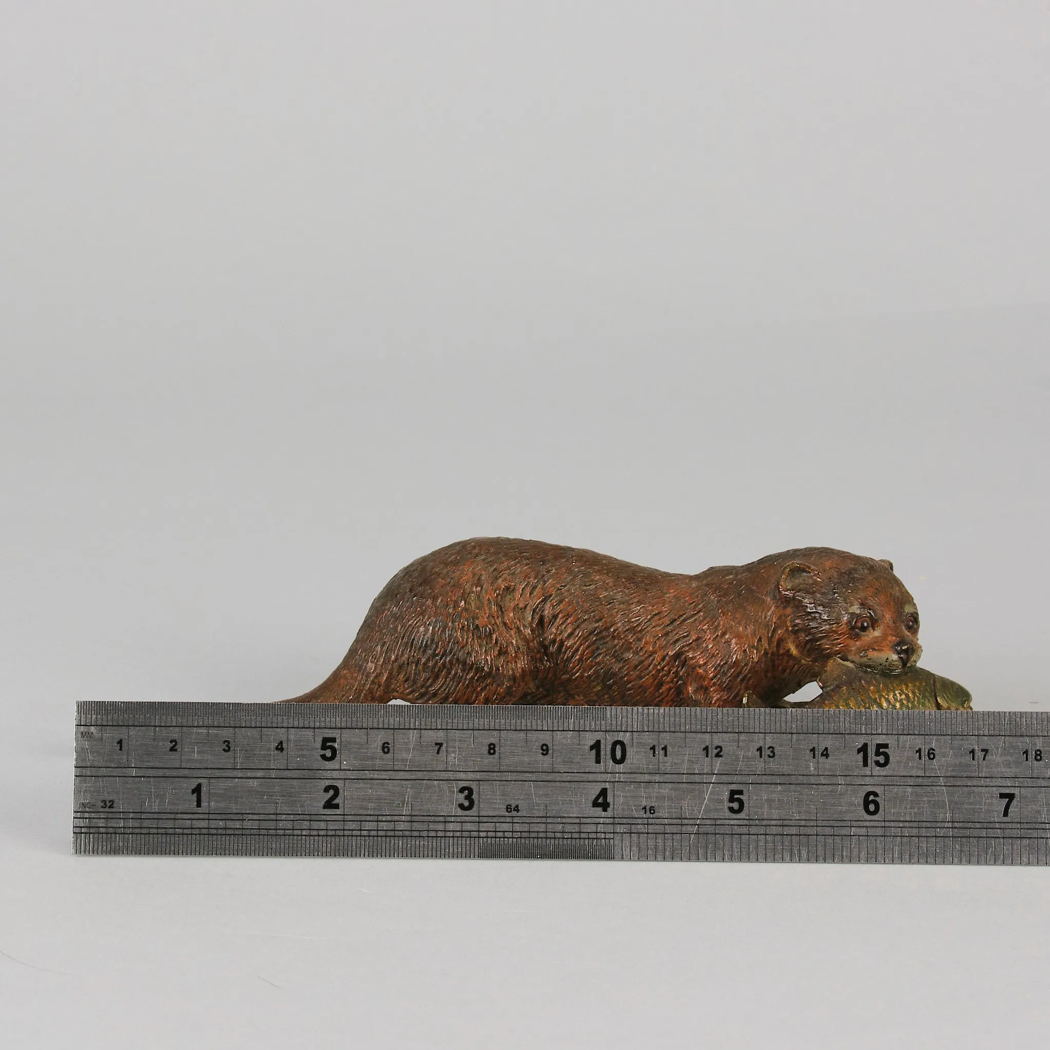 "Otter and Fish" by Franz Bergman