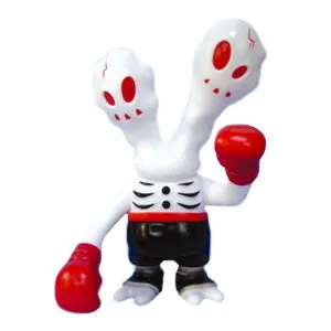 Secret Base Ghostfighter White Day Sofubi Urban Vinyl Designer Toy Super7 2006 Regular Version