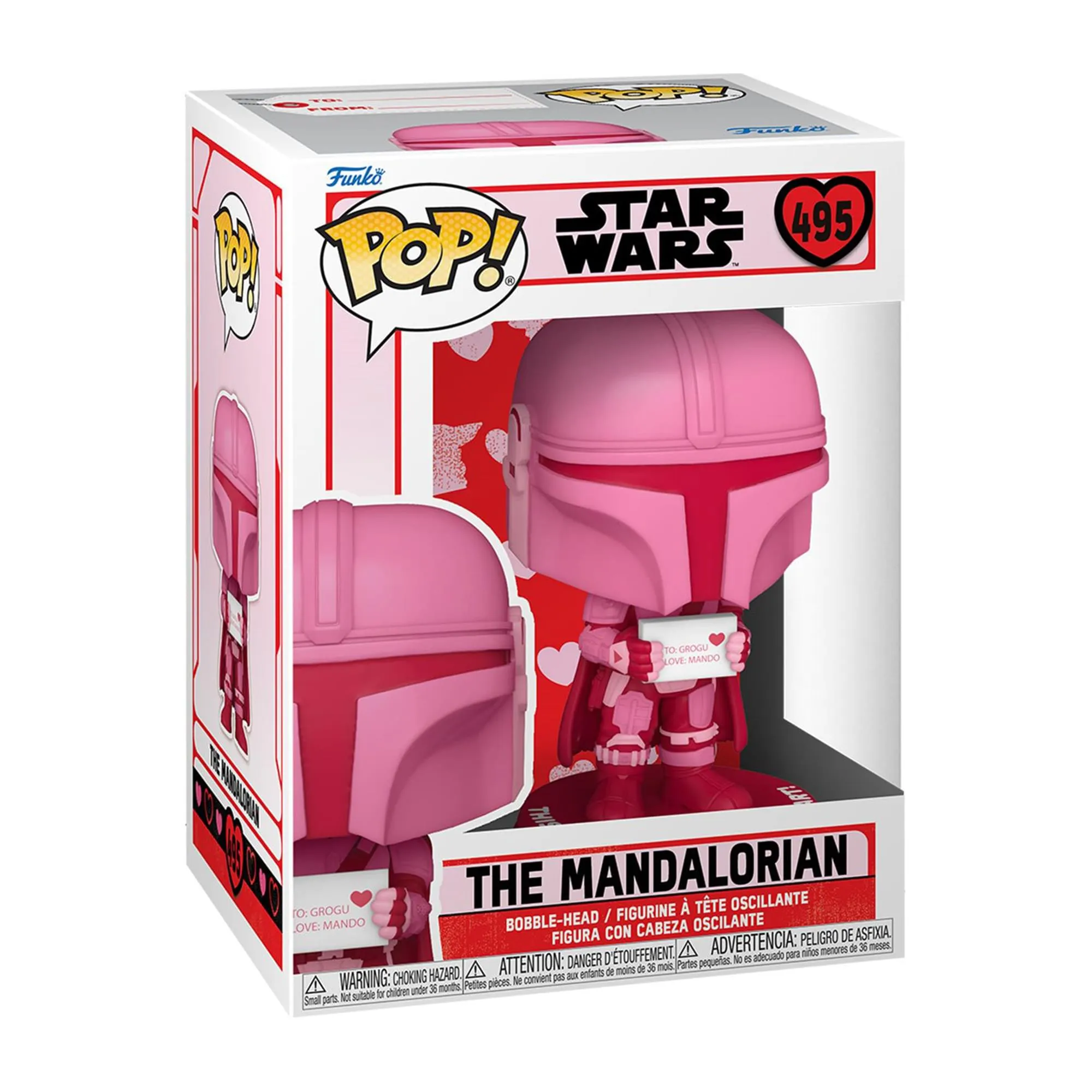 Star Wars Funko POP | Valentine's Edition Mandalorian with Grogu