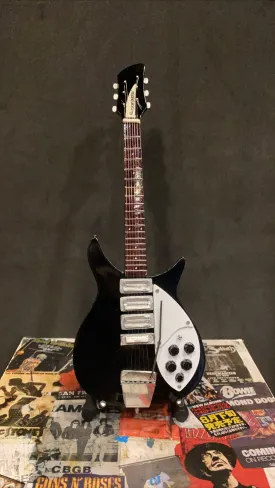 The Beatles John Lennon - 1963 Rickenbacker 325 Jetglo Miniature Guitar