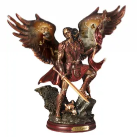 The Bradford Exchange "Sariel Command of God" Archangels of Light Bronze Religious Sculpture Collection Issue #9 by Howard David Johnson 10-inches