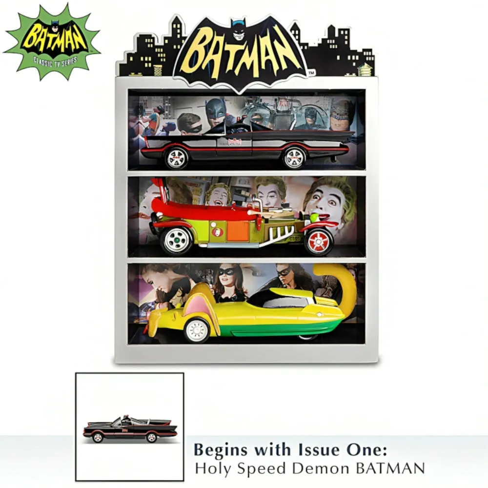 The Hamilton Collection BATMAN Classic TV Series: Race into Action Car Sculpture Collection Issue #1: 'Holy Speed Demon BATMAN' 1:24-Scale Car Sculpture 7-8-Inches