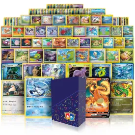 Ultra Rare Starter Bundle | 100  Authentic Cards | 1X Ultra Rares Guaranteed | Legendary VSTAR VMAX V GX EX | Plus 10X Holos or Rares | GG Deck Box