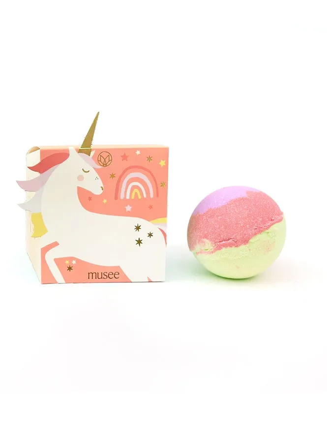 Unicorn Boxed Bath Bomb by Musee Bath